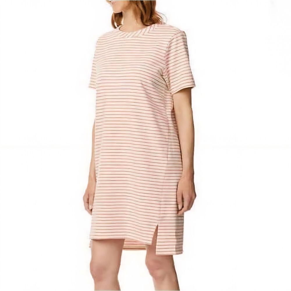 Buffalo David Bitton Pink Striped Midi Dress